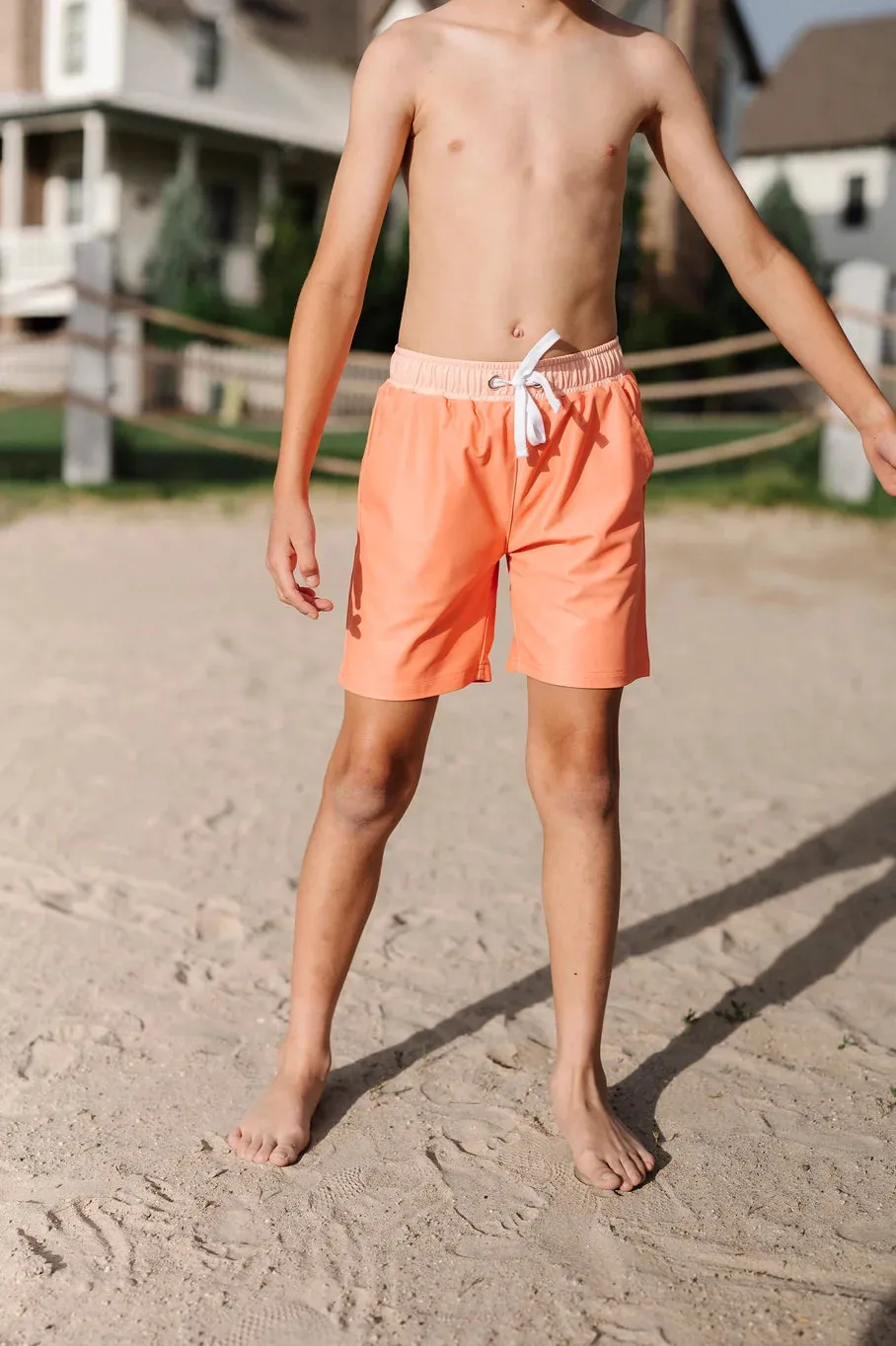 Boy Shorts in Orange Sherbet